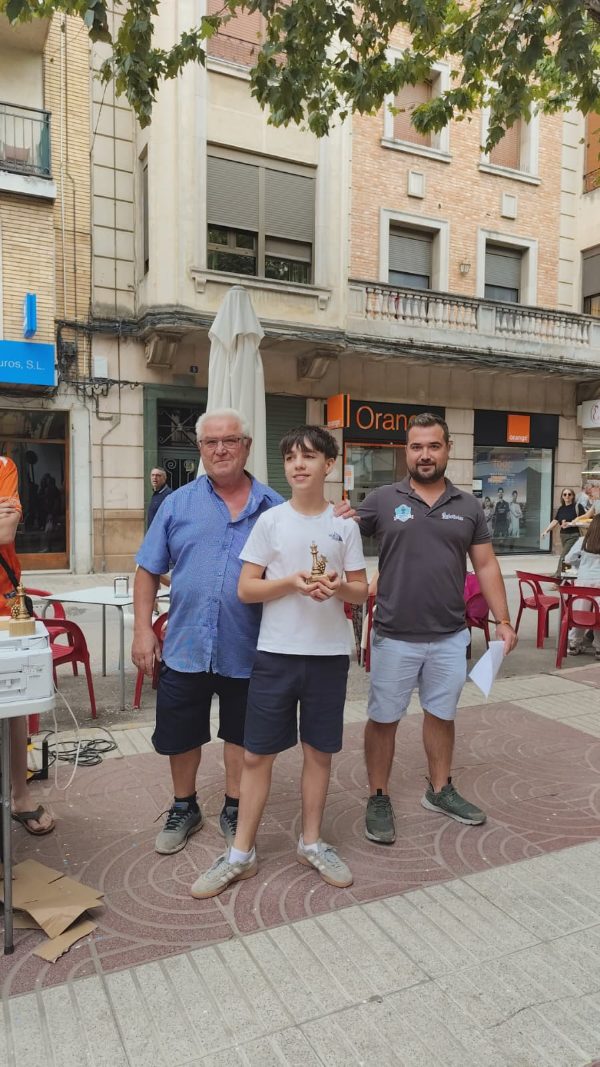 Entrega de premios, categoría sub-14